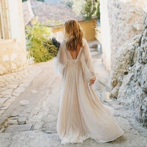 Airy Wedding Dress Greece