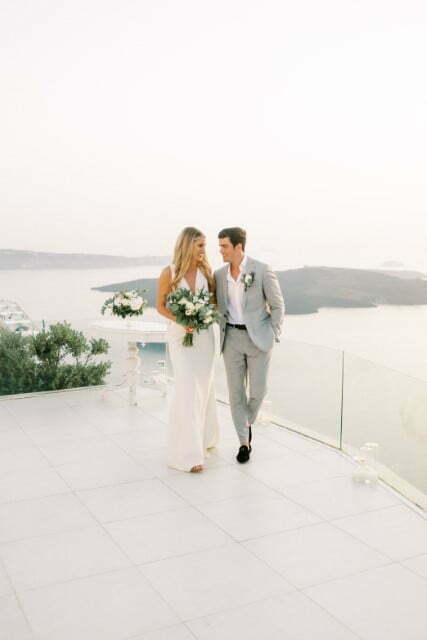 Erin and Stephen | Elegant Wedding Santorini