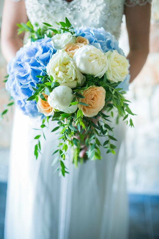 Bridal Bouquet of Peonies Weddingin Greece