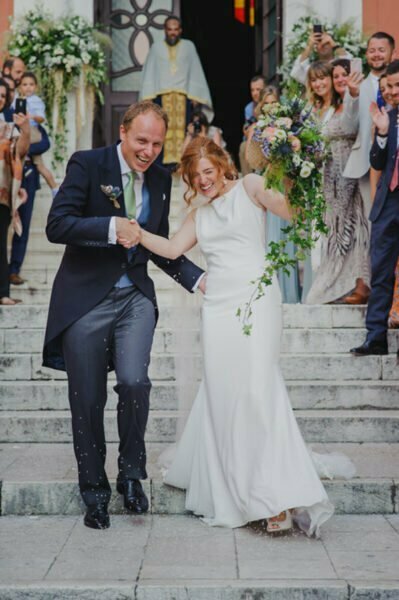 rustic summer wedding in corfu impressive flower design 19