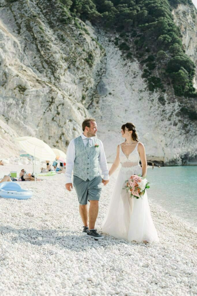 Wedding at the Beach Myrtos of Kefalonia