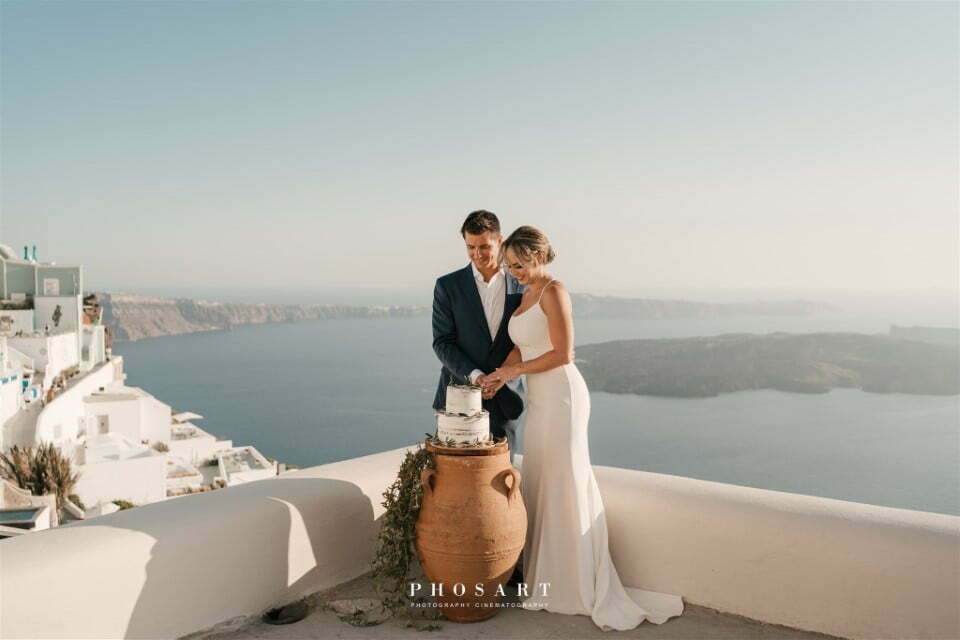Megan and Paul | Santorini Wedding