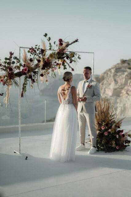 Lisa and Hermann | Elegant Wedding Santorini